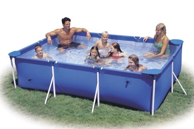 118in x 78 3/4 in x 29 1/2 in Rectangular Frame Pool